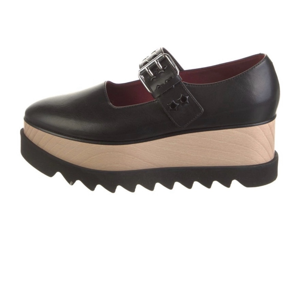 Stella McCartney Black and Tan Platform Shoes